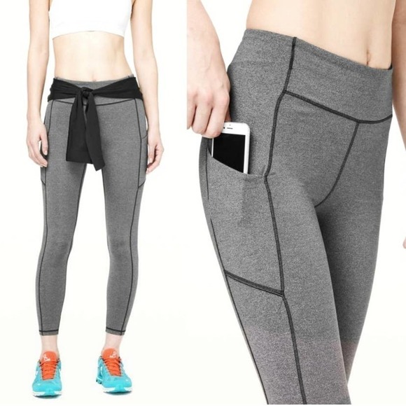 Lululemon Speed Up  Luxtreme 7/8 Tight Legging in Heathered Black, Size 6 - Picture 2 of 14